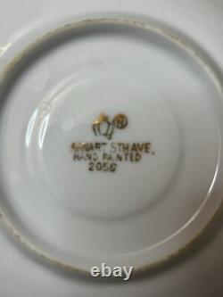 Six Vintage Arnart 5th Ave Hand Painted #2056 Espresso Demitasse Cups Saucers