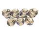 Soho Pottery Solian Ware Demitasse Cups & Saucers Cobalt Blue Gold Set Of 11
