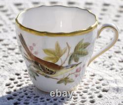 Spode Bone China Audubon Birds Demitasse Cups and Saucers 10 pieces