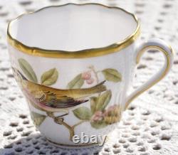 Spode Bone China Audubon Birds Demitasse Cups and Saucers 10 pieces