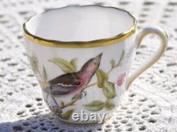 Spode Bone China Audubon Birds Demitasse Cups and Saucers 10 pieces