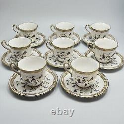 Spode Campanula Demitasse Espresso 8 Sets Blue Wildflowers Bone China England