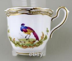 Spode Chelsea Bird Coffee Demitasse Cups & Saucers X 6 Royal Provenance Mint