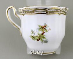 Spode Chelsea Bird Coffee Demitasse Cups & Saucers X 6 Royal Provenance Mint