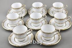 Spode China England Shefffield R568 Demitasse Coffee Cups & Saucers X 8 Perfect