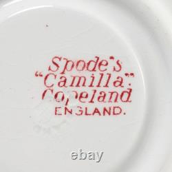 Spode Copeland Camilla Red Floral Demitasse Espresso Cups Saucers 10 Sets Lot