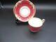 Spode Crimson Lancaster Demitasse Cup And Saucer Perfect
