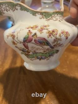 Spode Eden Vintage Tea Set Teapot, Creamer And 6 Demitasse Cups And Saucers Spode Eden Vintage Tea Set Teapot, Creamer And 6 Demitasse Cups And Saucers