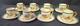 Spode Herring Hunt Green Demitasse Cups & Saucers Set Of 8