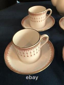 Spode Kensington Demitasse Coffee Pot Set 11 Pieces Cups Saucers Sugar Creamer