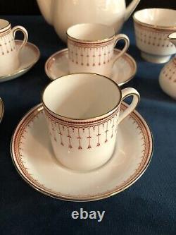 Spode Kensington Demitasse Coffee Pot Set 11 Pieces Cups Saucers Sugar Creamer