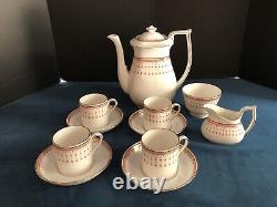 Spode Kensington Demitasse Coffee Pot Set 11 Pieces Cups Saucers Sugar Creamer