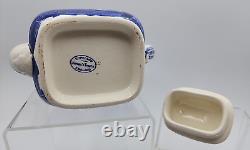 Spode's Tower Blue 6 Demitasse Cups With Saucers Creamer Covered Sugar Tea Pot