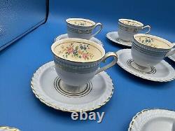 Steubenville Monticello Set Of 7 Demitasse Cups and Saucers, Herman C Kupper