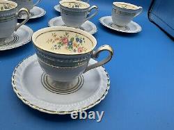 Steubenville Monticello Set Of 7 Demitasse Cups and Saucers, Herman C Kupper