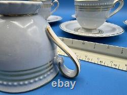 Steubenville Monticello Set Of 7 Demitasse Cups and Saucers, Herman C Kupper