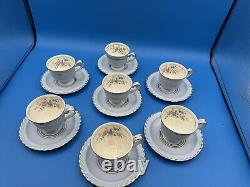 Steubenville Monticello Set Of 7 Demitasse Cups and Saucers, Herman C Kupper