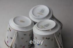 Suisse Langenthal Porcelain 10pc Coffee Pot, Demitasse Cups & Saucers Set