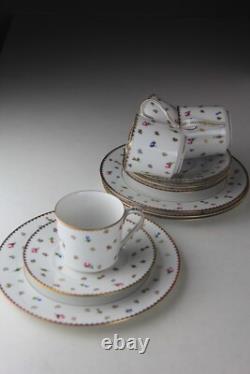 Suisse Langenthal Porcelain 17pc Creamer, Sugar, Demitasse Cups & Saucers Set