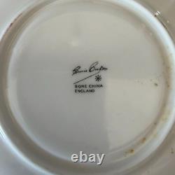 Susie Cooper Wedgwood Black Fruit Demitasse 6 Cup Set Multicolor 1959