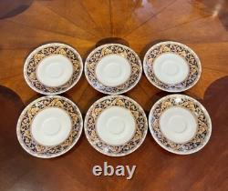 T. Limoges DEPOS Blue Ribbon Coffee Service With Demitasse Cups & Saucer