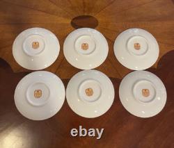 T. Limoges DEPOS Blue Ribbon Coffee Service With Demitasse Cups & Saucer