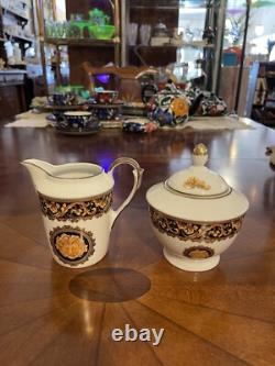 T. Limoges DEPOS Blue Ribbon Coffee Service With Demitasse Cups & Saucer