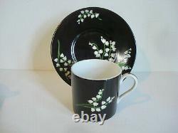 TIFFANY & CO. Mrs Delany's Flowers 4 Demitasse Cups & Saucers by Sybil Connolly
