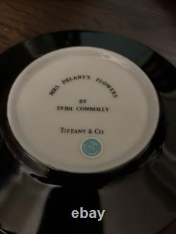 TIFFANY & CO. Rare Mrs. Delaney's Demitasse Tea Cup & Saucer. 4 Sets. (With Box)