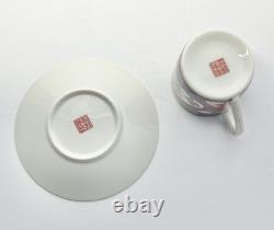Takahashi Imari Set of 12 Porcelain Demitasse Espresso Cups & Saucers