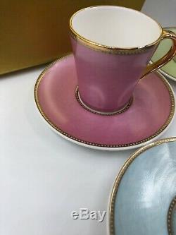 The Royal Collection FABERGE Complete Set of 6 Demitasse Cups Saucers Bone China