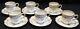 Theo Haviland Schleiger 319 Set Of 6 Demitasse Cups & Saucers Pink Roses