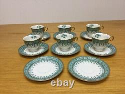 Theodore Haviland Cambridge Green Tree (6 Sets) Demitasse Cup & Saucers and More