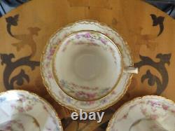 Theodore Haviland Limoges France Demitasse Coffee Set of 4 Cups & Saucers (1903)
