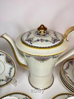 Theodore Haviland Limoges France Dora 5 Demitasse Cups & 8 Saucers/Coffee Pot