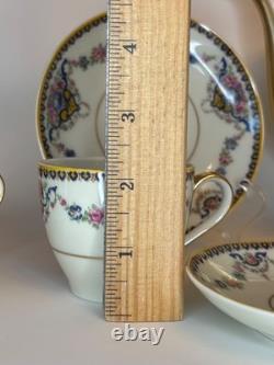 Theodore Haviland Limoges France Dora 5 Demitasse Cups & 8 Saucers/Coffee Pot
