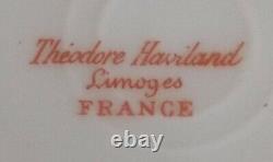 Theodore Haviland Limoges France Set of 4 DEMITASSE CUPS & SAUCERS Roses