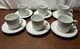 Tiffany & Co Demitasse 6 Sets Cups & Saucers White Purple Trim Rare Japan