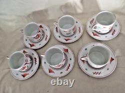 Tiffany & Co Demitasse Cups and Saucers Coffee Espresso SIX