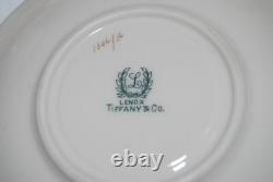 Tiffany & Co Lenox Set of 8 demitasse espresso cups and saucers, ivory & gold