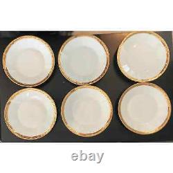 Tiffany & Co. Limoges France Gold Band Demitasse Cups & Saucers-6 Sets