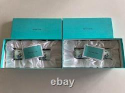 Tiffany & Co. Morning Glory Demitasse Cup Saucer 4 Set