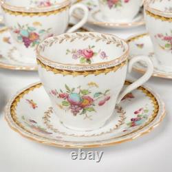 Twelve (12) Vintage Spode Copeland English Rockingham Demitasse Cups & Saucers