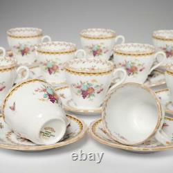 Twelve (12) Vintage Spode Copeland English Rockingham Demitasse Cups & Saucers