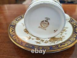 UNUSED MINTON DYNASTY Cobalt Blue (H3375) Demitasse Cup/Saucer Qty Left 4