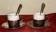 United States Lines Vintage 1940's Demitasse (half-cup) Espresso Set