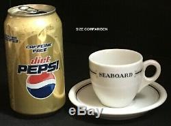 V Rare Seaboard Air Line Railroad Demitasse Cup & Saucer Miami Pattern