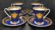 Versace Rosenthal Blue Medusa Demitasse/espresso Cup And Saucer Gorgeous Colors