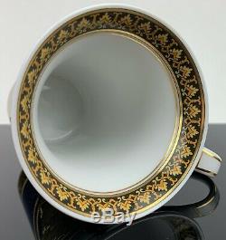 VERSACE ROSENTHAL Blue Medusa Demitasse/Espresso Cup and Saucer GORGEOUS COLORS