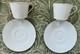 Vtg 2 Arcadia By Kpm Berlin Porcelain Demi-tasse/mocha Cups & Saucers-art Deco
